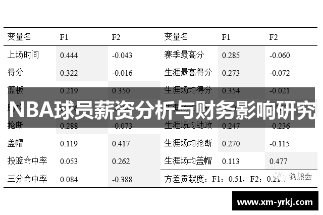 NBA球员薪资分析与财务影响研究